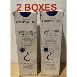 Embryolisse Concentrate Lait Cream Nourishing Moisturizer 2.54oz 75ml 2 BOXES